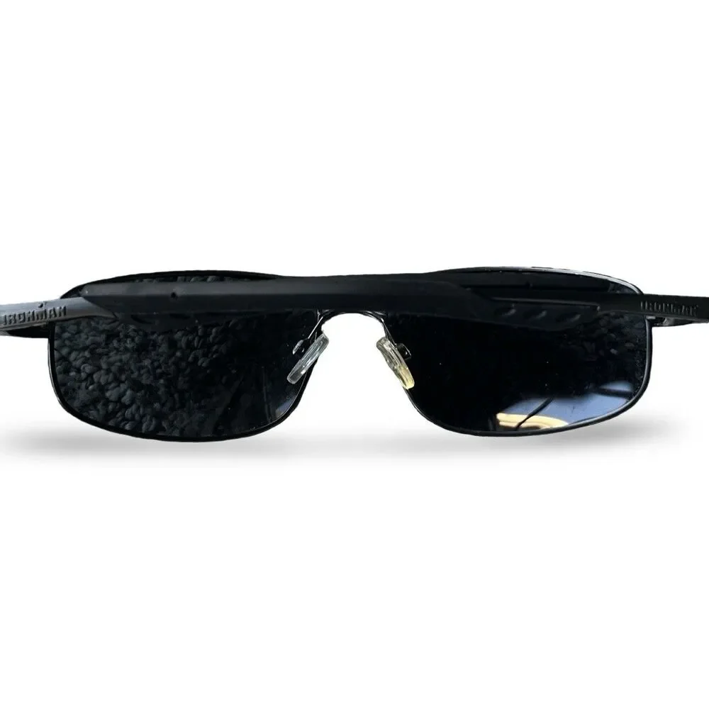 Ironman Polarized Sport Sunglasses Black Rectangle Wrap Driving Fishing Golf